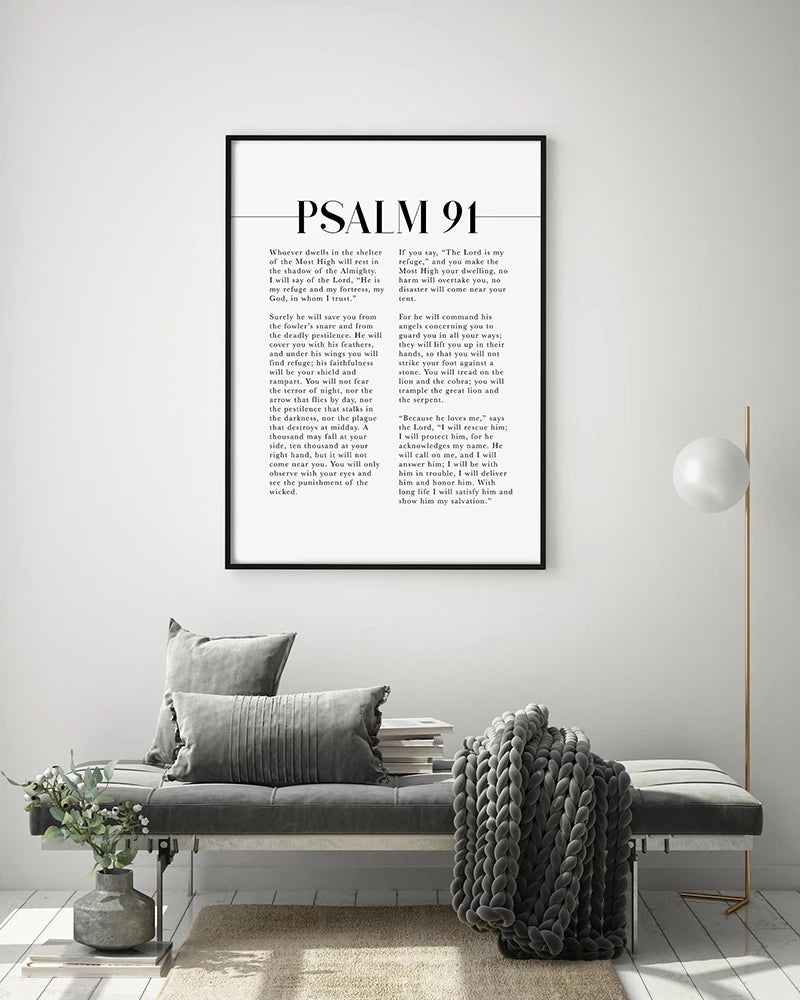 Psalm 91 Scripture Wall Art