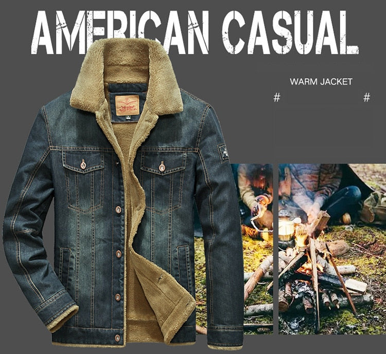 Men’s American Legend Outdoor Sherpa Denim Jacket