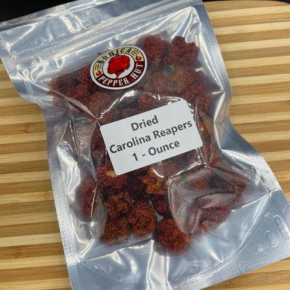 Dried (Dehydrated) Carolina Reaper Peppers