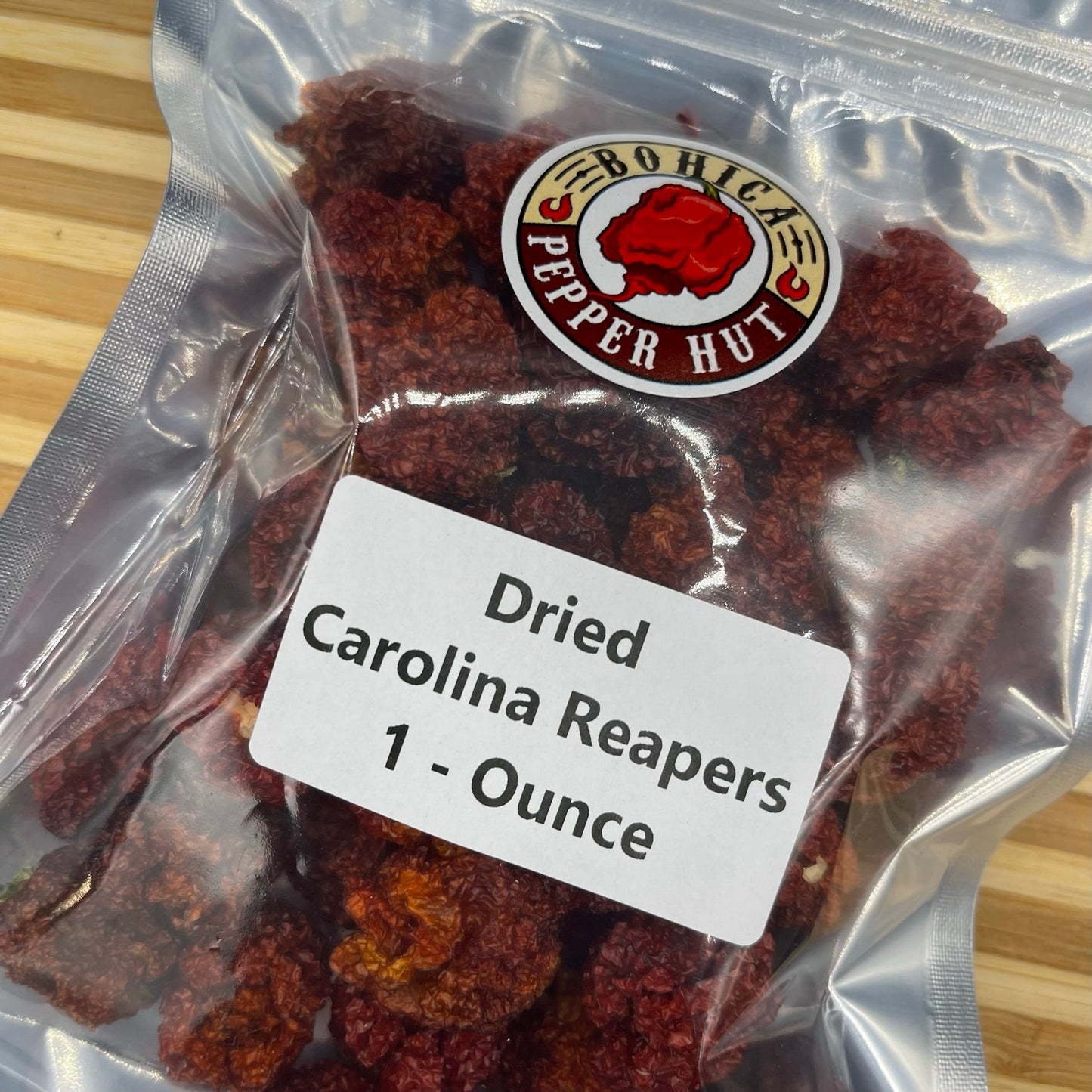 Dried (Dehydrated) Carolina Reaper Peppers