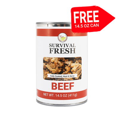 Mixed Meat 5 Can Sampler Pack + FREE 14.5 OZ Can of Beef