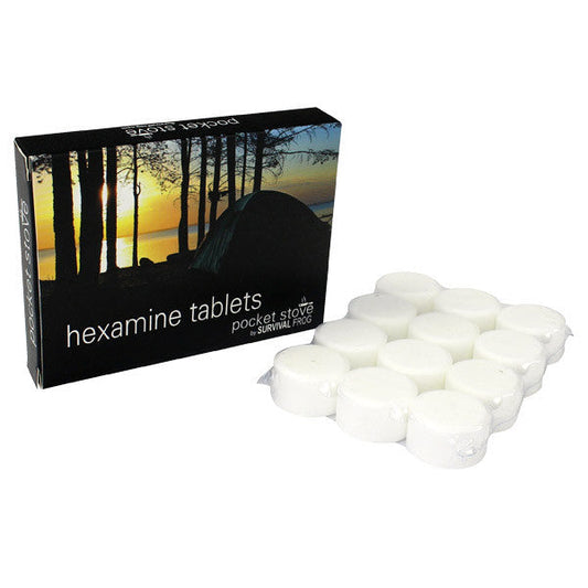 12 Smokeless Hexamine Fuel Tablets
