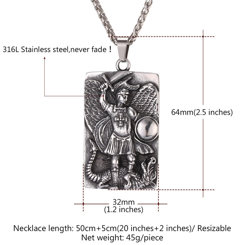 Watcher Wear: Revelation 12:7  Pendant Necklace