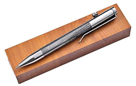 Damascus Steel Ballpoint Pen