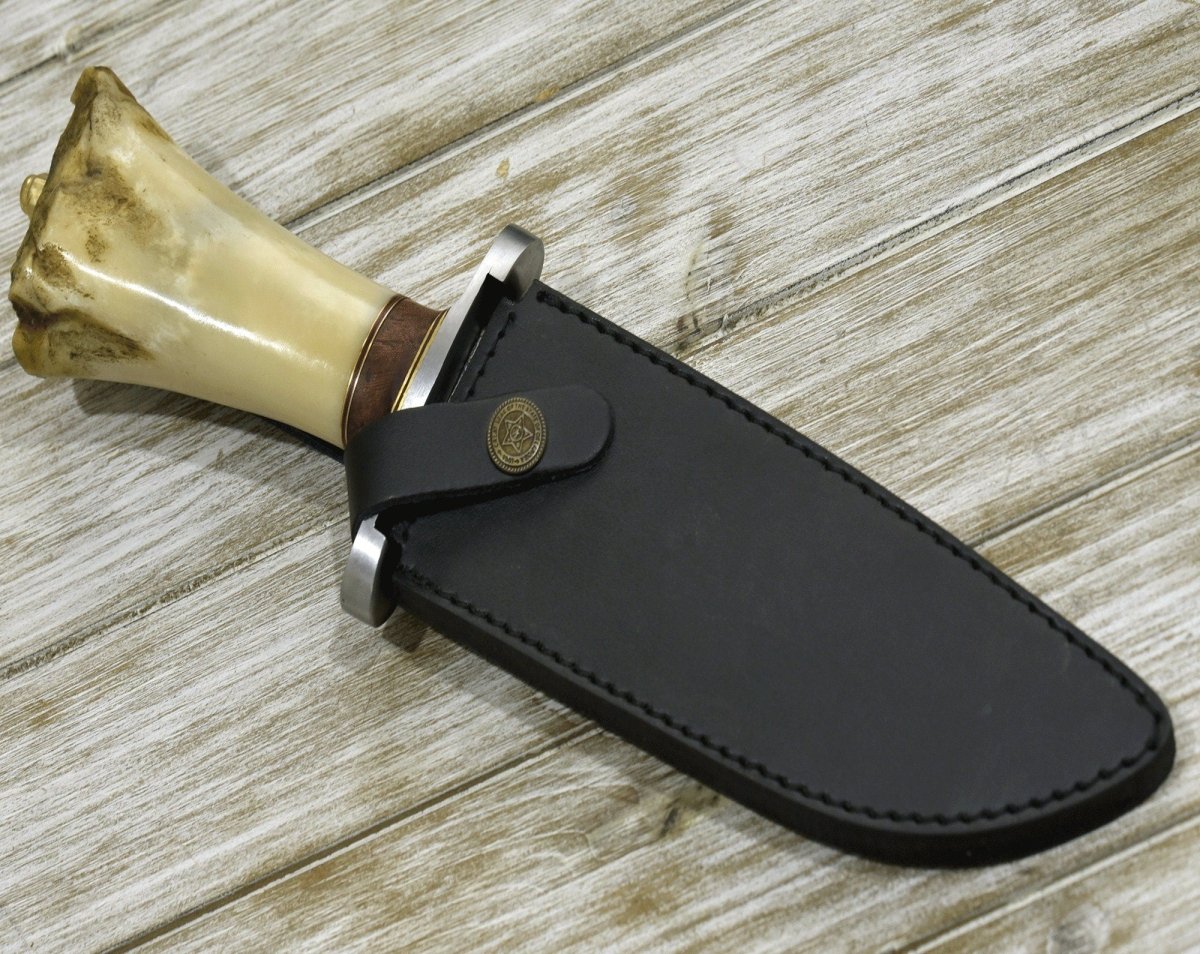 Survival Bowie Knife with Bone Handle