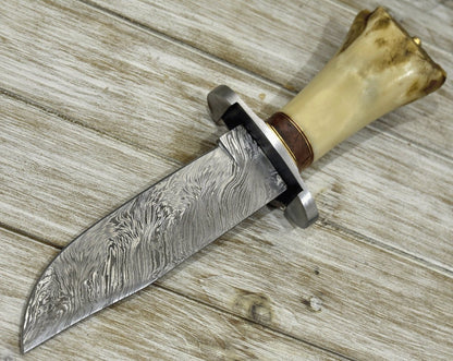 Survival Bowie Knife with Bone Handle