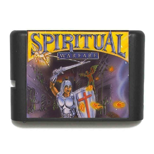 Spiritual Warfare 16 bit Game Card For Sega Genesis