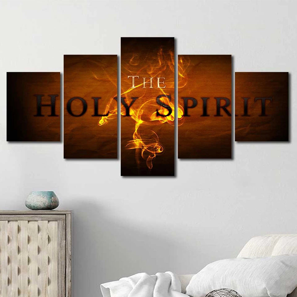 Holy Spirit 5 Piece Cross Stitch Mosaic Home Decor