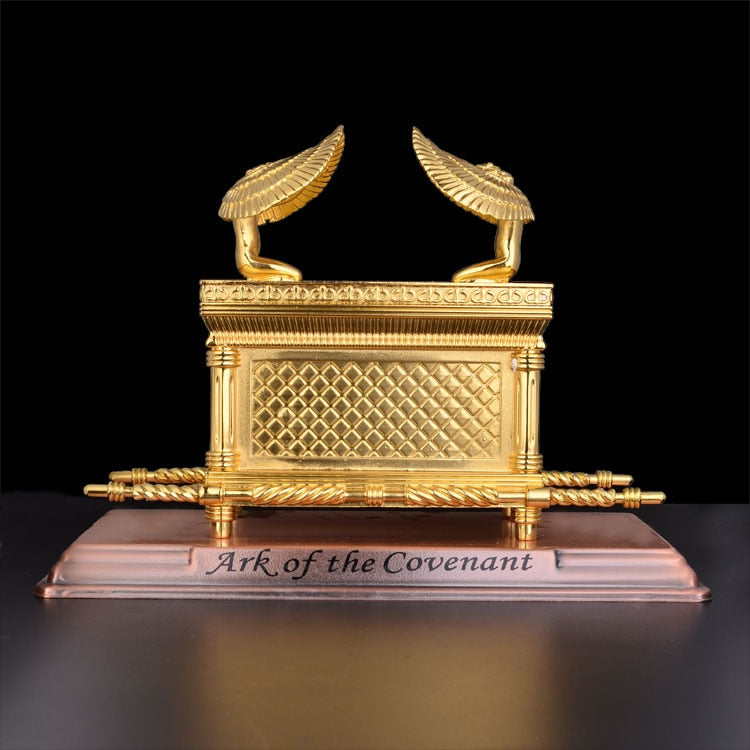 Handcrafted Gold Plated Ark of The Covenant Tabletop Replica
